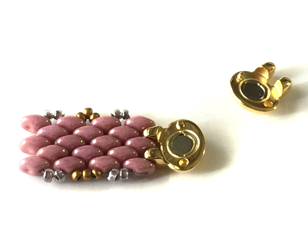 Kypri （スーパーデュオ用マグネットクラスプ）　24金メッキ 使用例