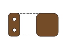Two-Hole Tile Bead タイルビーズ の形